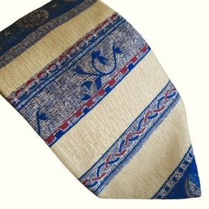 Metropolitan Museum of Art Mens Silk Tie Gold Blue Red Moon Stars